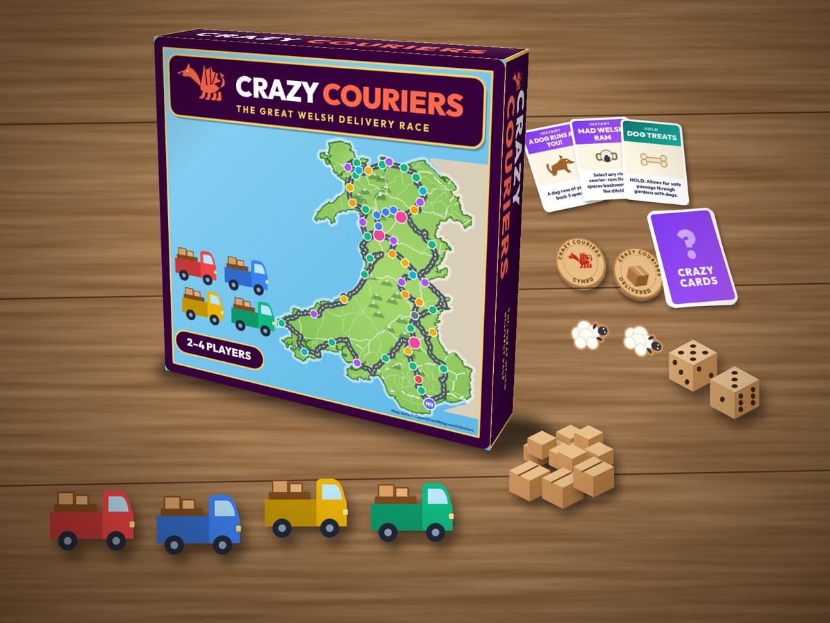 The Crazy Couriers box